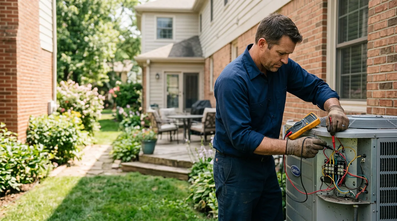 HVAC technician working near Concordia, MO